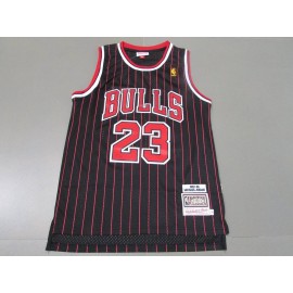 Camiseta Michael Jordan #23 Chicago Bulls Icon Oro Clásico Negro/Rojo