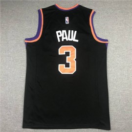 Camiseta Chris Paul #3 Phoenix Suns Negro Camiseta Chris Paul #3 Phoenix Suns Negro