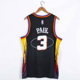 Camiseta Chris Paul #3 Phoenix Suns 2022 Edición 75 Aniversario Negro