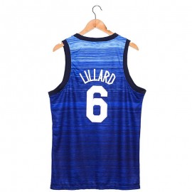 Camiseta Damian Lillard #6 USA 2021 Edición Olímpica Azul Camiseta Damian Lillard #6 USA 2021 Edición Olímpica Azul