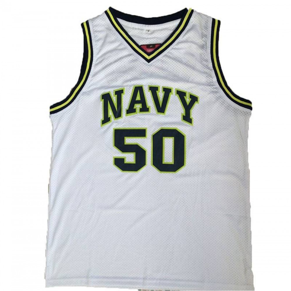 Camiseta David Robinson #50 San Antonio Spurs Clásico Edición High School Blanco