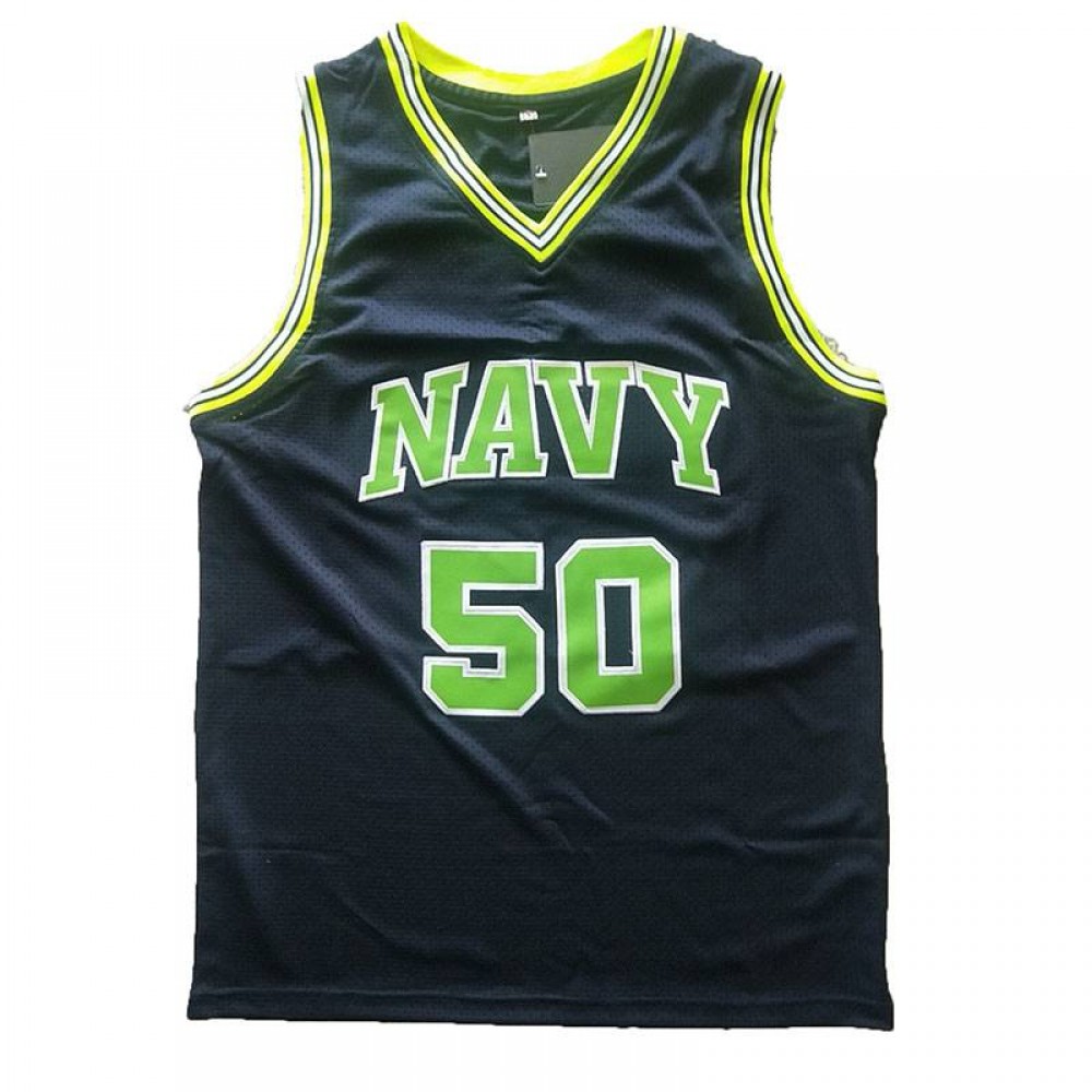 Camiseta David Robinson #50 San Antonio Spurs Clásico Edición High School Negro