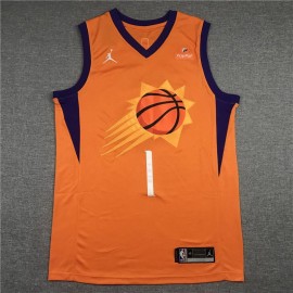 Camiseta Devin Booker #1 Phoenix Suns Naranja