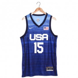 Camiseta Devin Booker #15 USA 2021 Edición Olímpica Azul