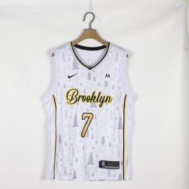 Camiseta Kevin Durant #7 Brooklyn Nets Edición de Navidad Blanco