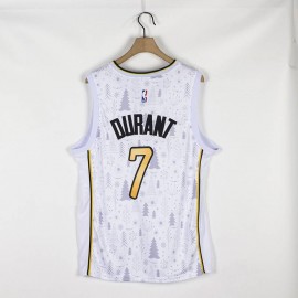 Camiseta Kevin Durant #7 Brooklyn Nets Edición de Navidad Blanco Camiseta Kevin Durant #7 Brooklyn Nets Edición de Navidad Blanco