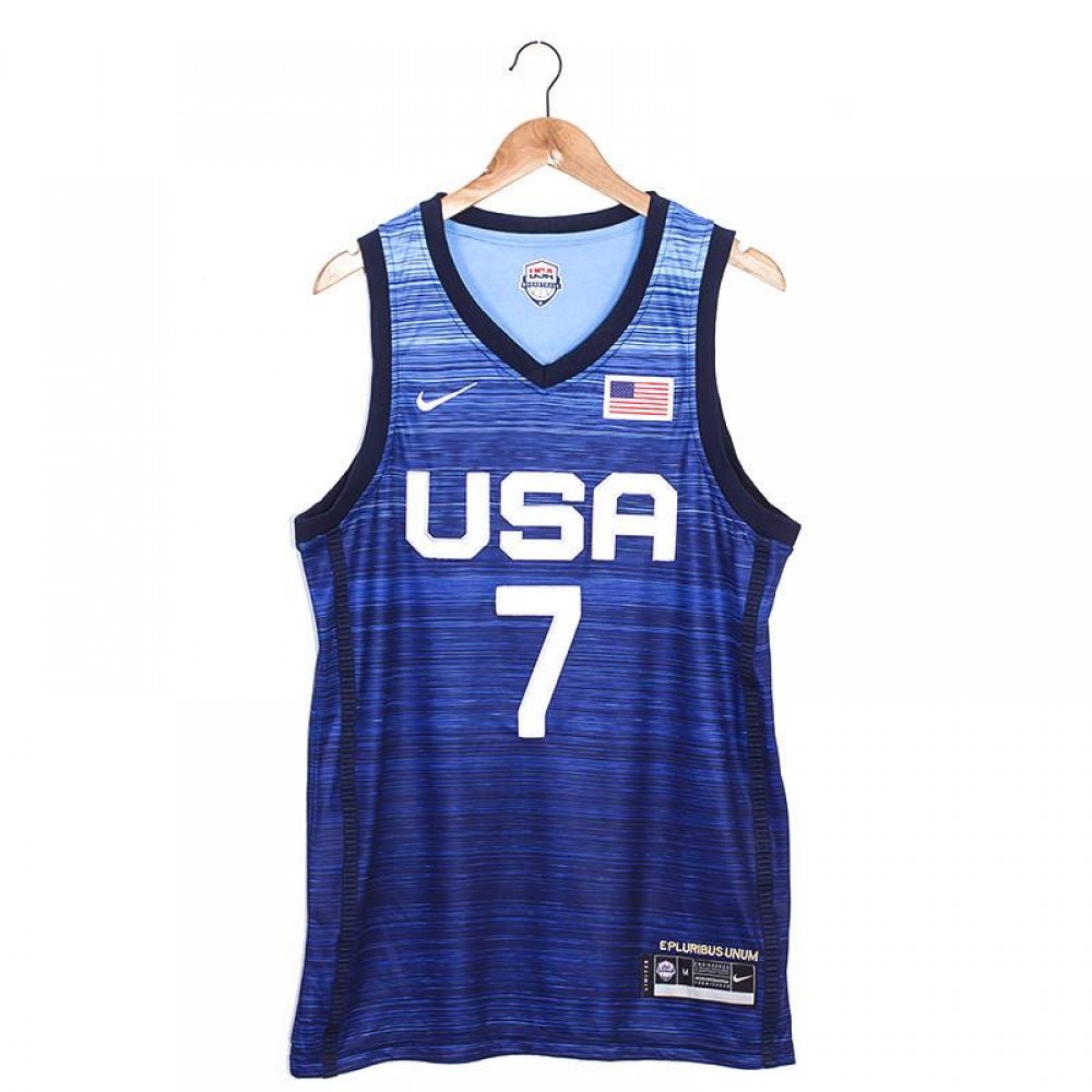 Camiseta Kevin Durant #7 USA 2021 Edición Olímpica Azul Camiseta Kevin Durant #7 USA 2021 Edición Olímpica Azul