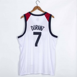 Camiseta Kevin Durant #7 USA 2021 Edición Olímpica Blanco Camiseta Kevin Durant #7 USA 2021 Edición Olímpica Blanco