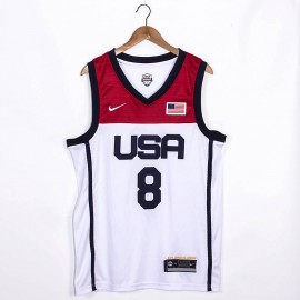 Camiseta Khristian Middleton #8 USA 2021 Edición Olímpica Blanco Camiseta Khristian Middleton #8 USA 2021 Edición Olímpica Blanco
