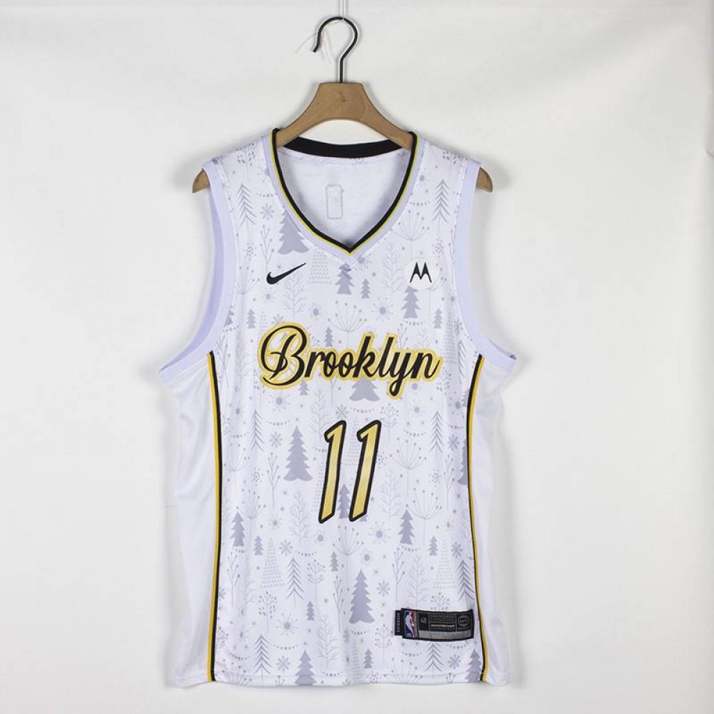 Camiseta Kyrie Irving #11 Brooklyn Nets Edición de Navidad Blanco Camiseta Kyrie Irving #11 Brooklyn Nets Edición de Navidad Blanco