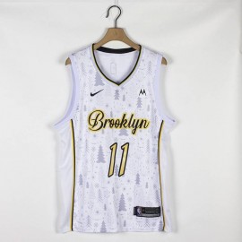 Camiseta Kyrie Irving #11 Brooklyn Nets Edición de Navidad Blanco