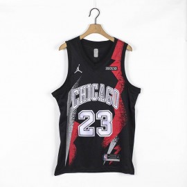 Camiseta Michael Jordan #23 Chicago Bulls Edición de Moda Negro