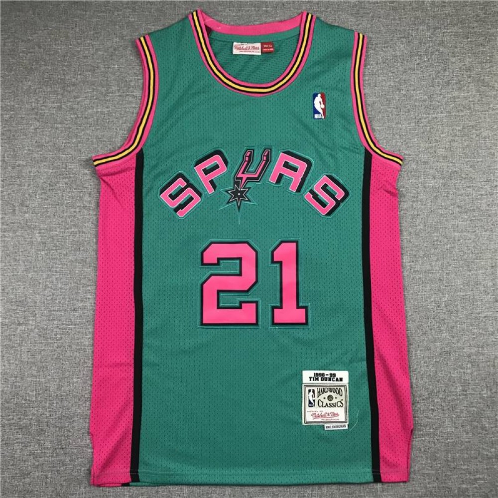 Camiseta Tim Duncan #21 San Antonio Spurs Clásico Edición Verde