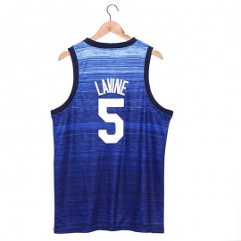 Camiseta Zachary LaVine #5 USA 2021 Edición Olímpica Azul Camiseta Zachary LaVine #5 USA 2021 Edición Olímpica Azul