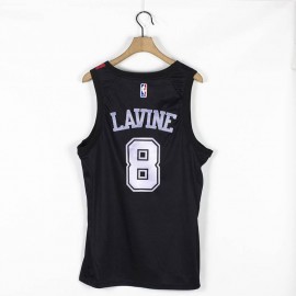 Camiseta Zachary LaVine #8 Chicago Bulls Edición de Moda Negro Camiseta Zachary LaVine #8 Chicago Bulls Edición de Moda Negro