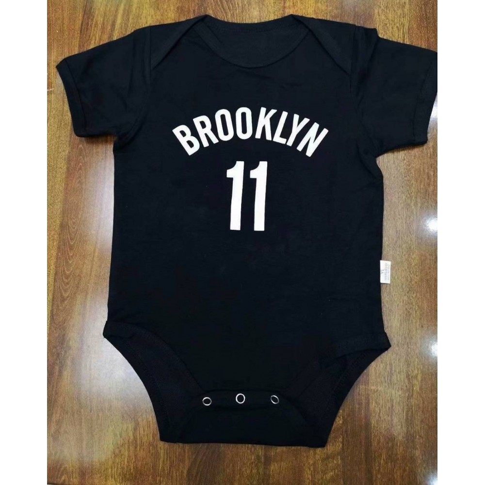 Camiseta Kyrie Irving #11 Brooklyn Nets Negro Bebe Camiseta Kyrie Irving #11 Brooklyn Nets Negro Bebe