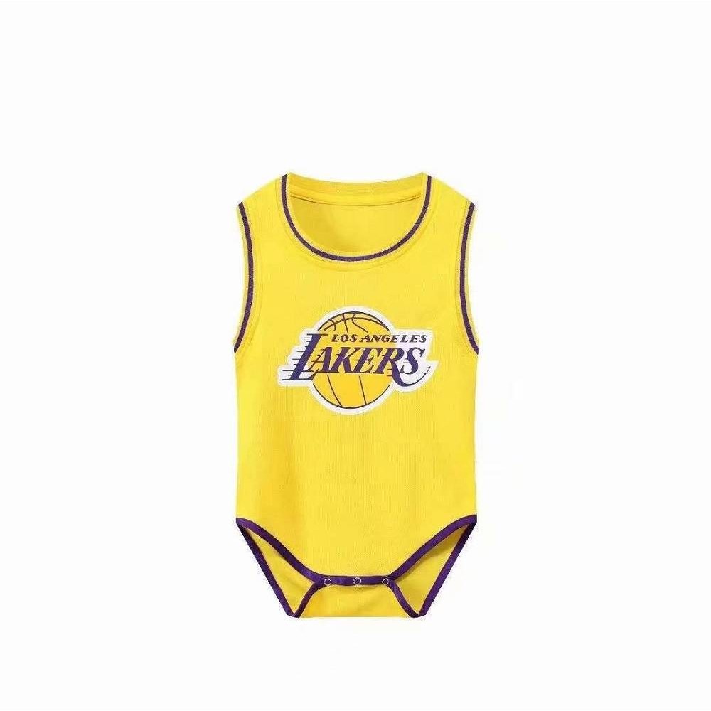 Camiseta LeBron James #23 Los Angeles Lakers Amarillo Bebe Camiseta LeBron James #23 Los Angeles Lakers Amarillo Bebe