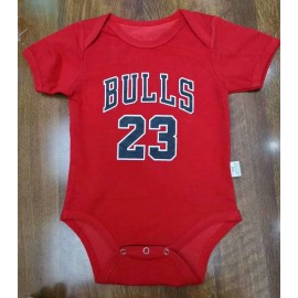 Camiseta Michael Jordan #23 Chicago Bulls Rojo Bebe