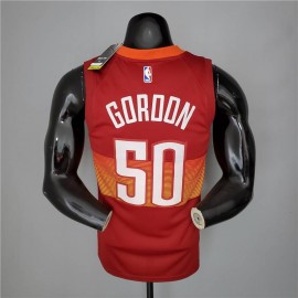 Camiseta Aaron Gordon #50 Denver Nuggets 2021 City Edition Rojo Camiseta Aaron Gordon #50 Denver Nuggets 2021 City Edition Rojo