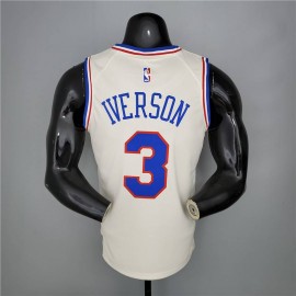 Camiseta Allen Iverson #3 Philadelphia 76ers 2021 Earned Edition Blanco Camiseta Allen Iverson #3 Philadelphia 76ers 2021 Earned Edition Blanco