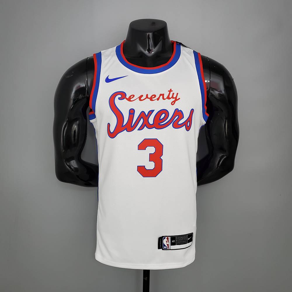 Camiseta Allen Iverson #3 Philadelphia 76ers 2021 Limited Edition Clásico Blanco