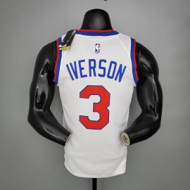 Camiseta Allen Iverson #3 Philadelphia 76ers 2021 Limited Edition Clásico Blanco