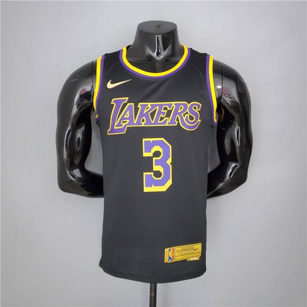 Camiseta Anthony Davis #3 Los Angeles Lakers 2021 Earned Edition Negro Camiseta Anthony Davis #3 Los Angeles Lakers 2021 Earned Edition Negro