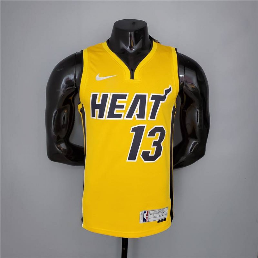 Camiseta Bam Adebayo #13 Miami Heat 2021 Earned Edition Amarillo Camiseta Bam Adebayo #13 Miami Heat 2021 Earned Edition Amarillo