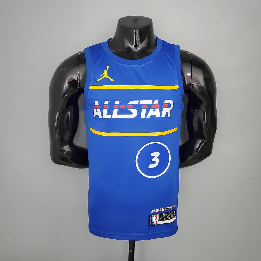 Camiseta Bradley Beal #3 All-Star 2021 Azul Camiseta Bradley Beal #3 All-Star 2021 Azul