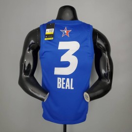 Camiseta Bradley Beal #3 All-Star 2021 Azul Camiseta Bradley Beal #3 All-Star 2021 Azul