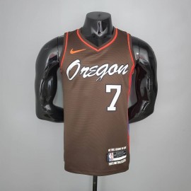 Camiseta Brandon Roy #7 Portland Trail Blazers 2021 City Edition Marrón