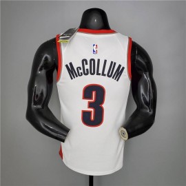 Camiseta C.J. McCollum #3 Portland Trail Blazers 2021 Blanco