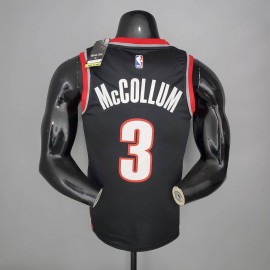 Camiseta C.J. McCollum #3 Portland Trail Blazers 2021 Negro