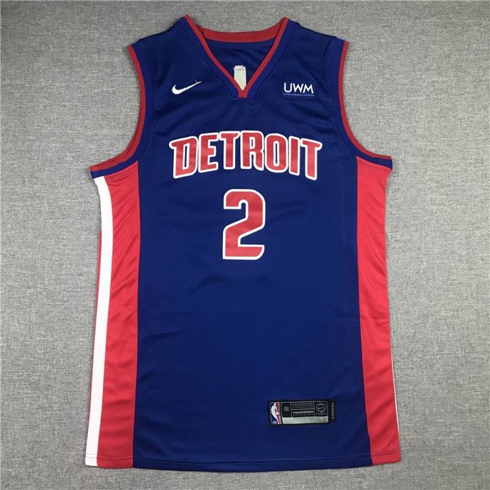 Camiseta Cade Cunningham #2 Detroit Pistons Azul