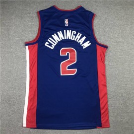 Camiseta Cade Cunningham #2 Detroit Pistons Azul