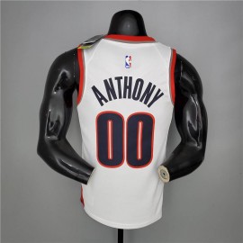 Camiseta Carmelo Anthony #00 Portland Trail Blazers 2021 Blanco