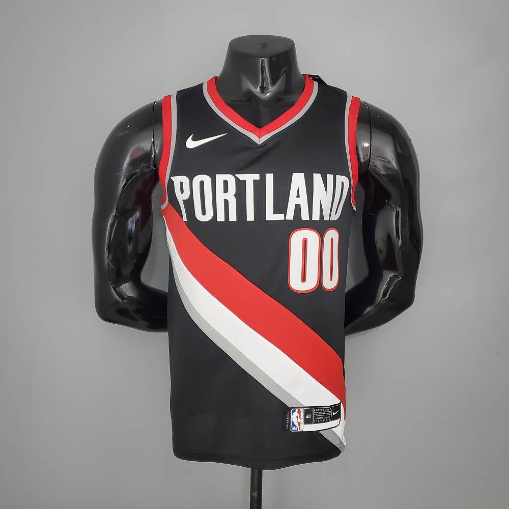 Camiseta Carmelo Anthony #00 Portland Trail Blazers 2021 Negro
