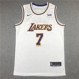 Camiseta Carmelo Anthony #7 Los Angeles Lakers Clásico Edition Cuello Redondo Blanco