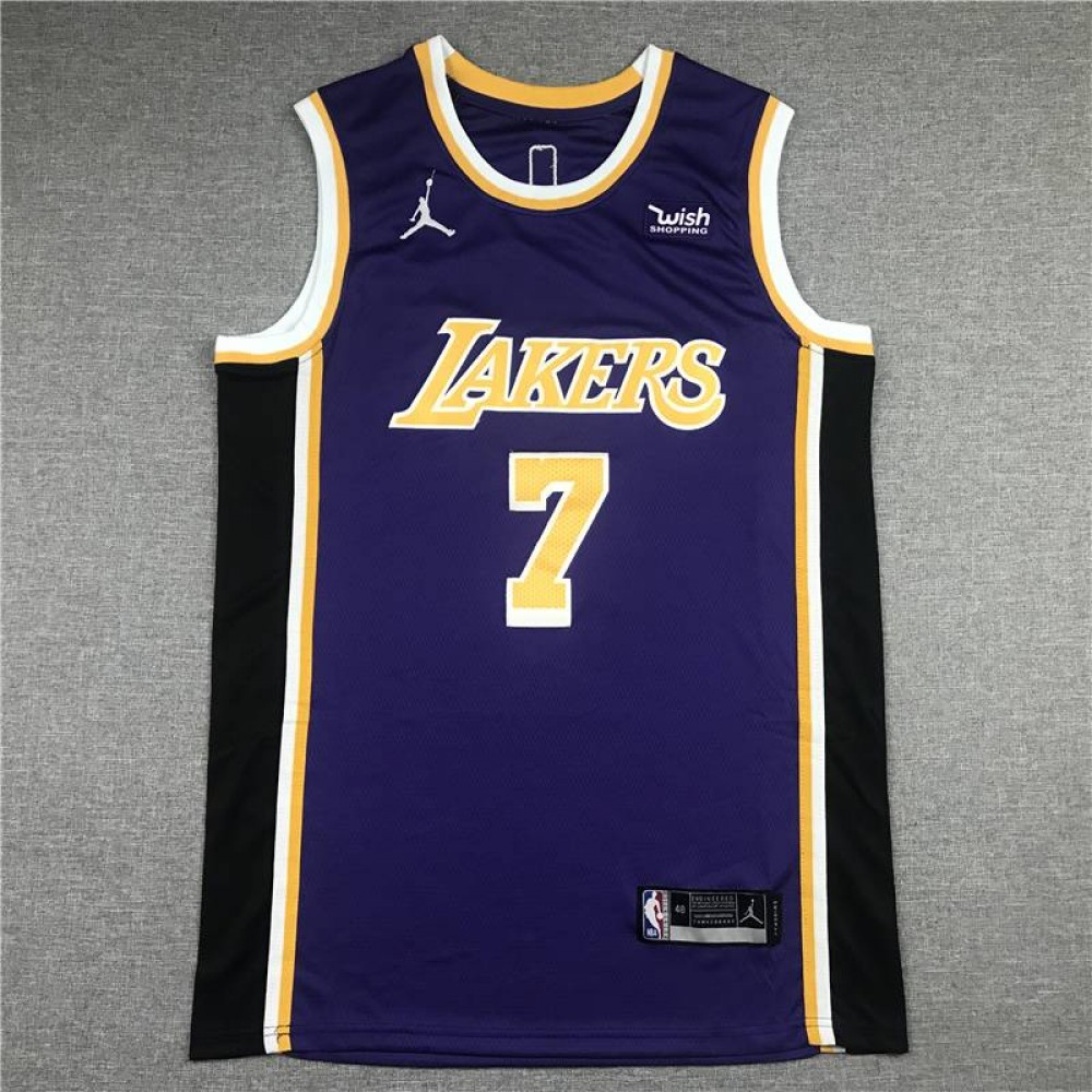 Camiseta Carmelo Anthony #7 Los Angeles Lakers Clásico Edition Cuello Redondo Púrpura Camiseta Carmelo Anthony #7 Los Angeles Lakers Clásico Edition Cuello Redondo Púrpura