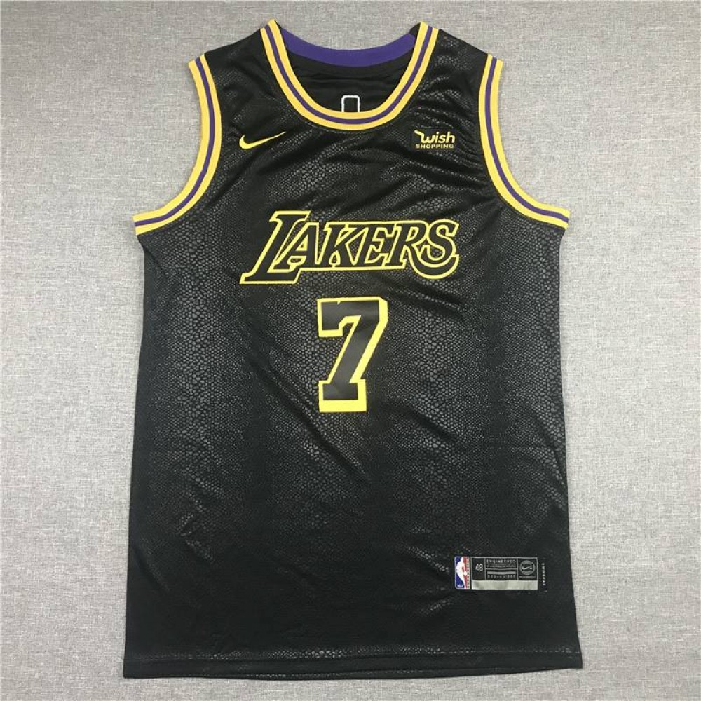 Camiseta Carmelo Anthony #7 Los Angeles Lakers Negro Camiseta Carmelo Anthony #7 Los Angeles Lakers Negro