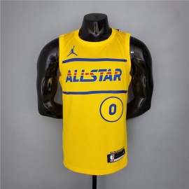 Camiseta Damian Lillard #0 All-Star 2021 Amarillo