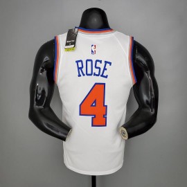 Camiseta Derrick Rose #4 New York Knicks 2021 Blanco