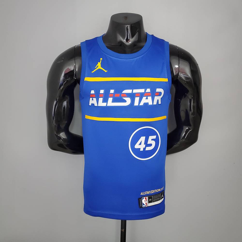 Camiseta Donovan Mitchell #45 All-Star 2021 Azul Camiseta Donovan Mitchell #45 All-Star 2021 Azul