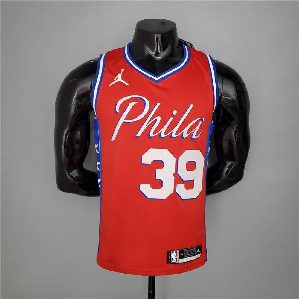 Camiseta Dwight Howard #39 Philadelphia 76ers Jordan Themed Rojo Camiseta Dwight Howard #39 Philadelphia 76ers Jordan Themed Rojo