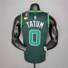 Camiseta Jayson Tatum #0 Boston Celtics Verde Earned Edition Camiseta Jayson Tatum #0 Boston Celtics Verde Earned Edition