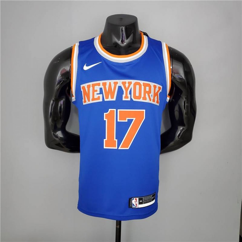 Camiseta Jeremy Lin #17 New York Knicks 2021 Azul Camiseta Jeremy Lin #17 New York Knicks 2021 Azul