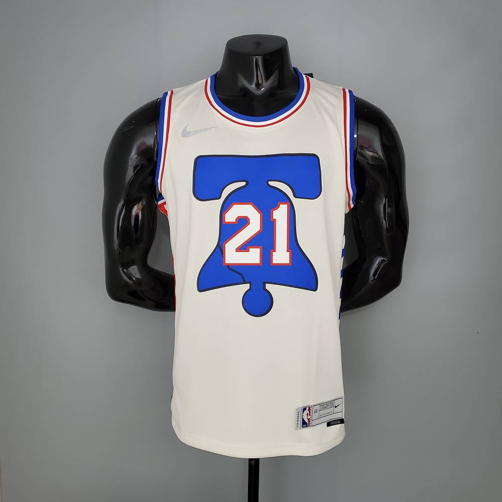 Camiseta Joel Embiid #21 Philadelphia 76ers 2021 Earned Edition Blanco Camiseta Joel Embiid #21 Philadelphia 76ers 2021 Earned Edition Blanco