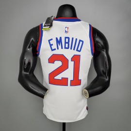 Camiseta Joel Embiid #21 Philadelphia 76ers 2021 Limited Edition Clásico Blanco Camiseta Joel Embiid #21 Philadelphia 76ers 2021 Limited Edition Clásico Blanco