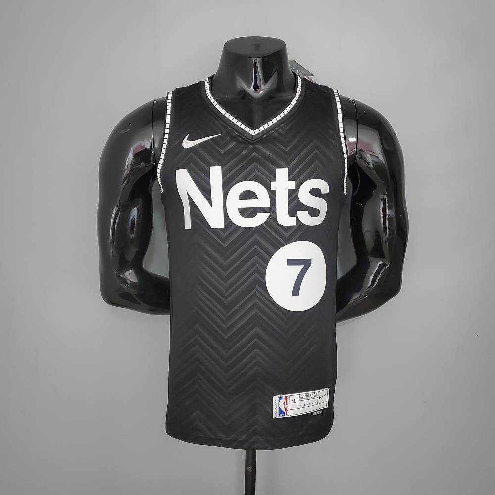 Camiseta Kevin Durant #7 Brooklyn Nets Earned Edition Negro Camiseta Kevin Durant #7 Brooklyn Nets Earned Edition Negro