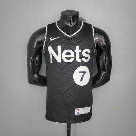 Camiseta Kevin Durant #7 Brooklyn Nets Earned Edition Negro
